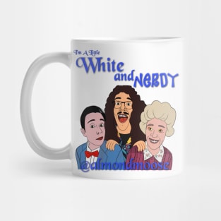 "I'm a little white and nerdy" blue Mug